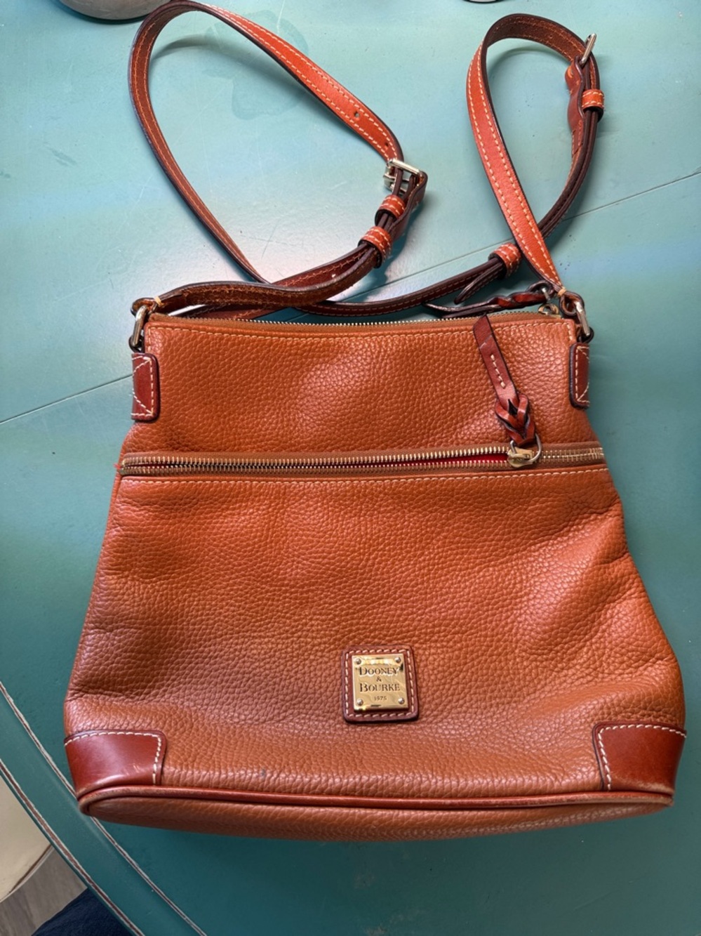 Dooney & Burke Pebble Grain Letter Carrier Crossbody,